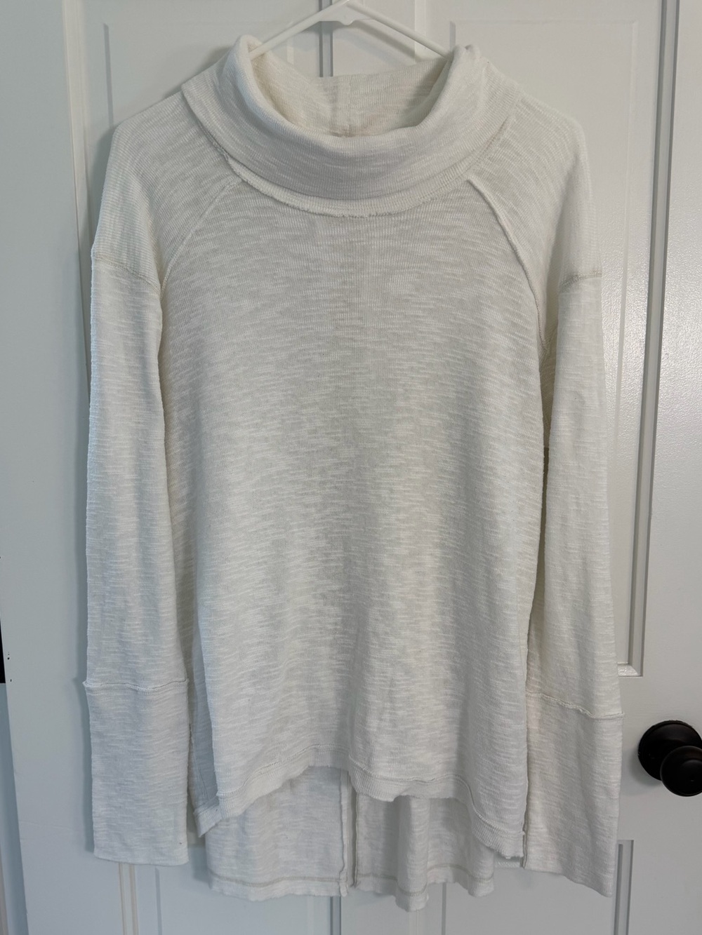 Free People We The Free Split Back Cowl Neck Tunic Top Large